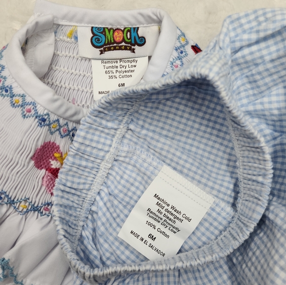 Disney-inspired baby girl smocked outfit size 6 months - Picture 7 of 7